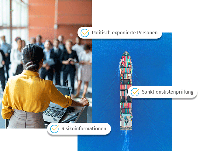 Prüfung politisch exponierter Personen und Sanktionslisten mit Validatis 