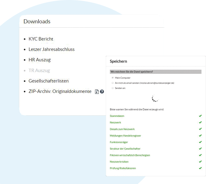 5. Schritt: Dokumentation und Abschluss 5. Schritt KYC Complyer: Dokumentation und Abschluss